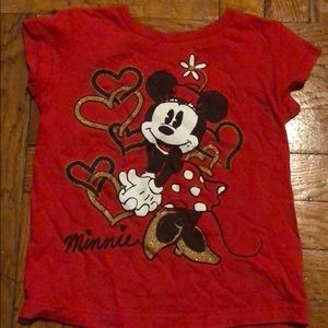 Minnie Mouse red girls tee